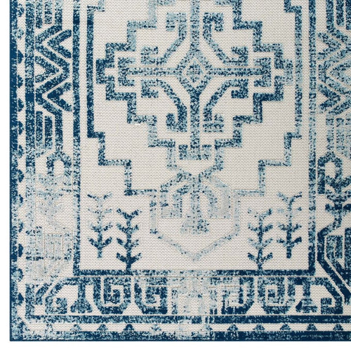 Modway Furniture Reflect Nyssa Ivory Blue Area Rugs