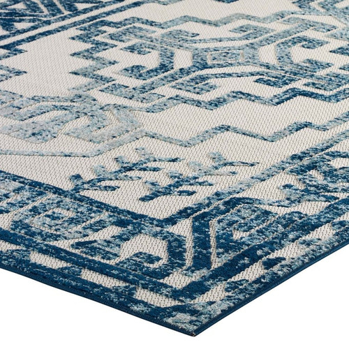 Modway Furniture Reflect Nyssa Ivory Blue Area Rugs