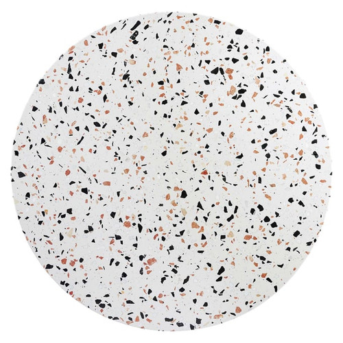 Modway Furniture Lippa White 40 Inch Round Terrazzo Dining Table