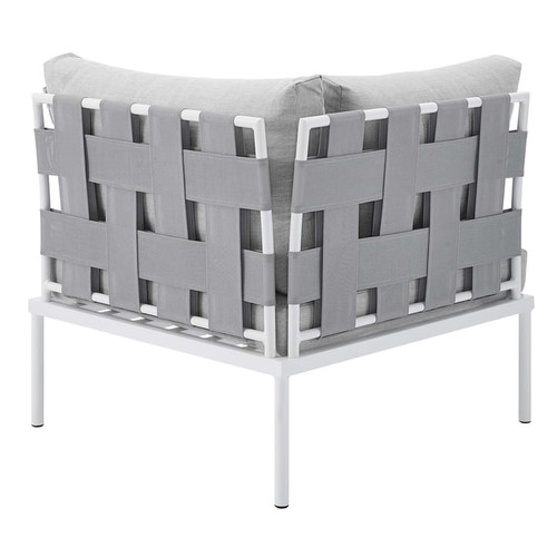 Modway Furniture Harmony Gray Outdoor Patio Corner Chairs