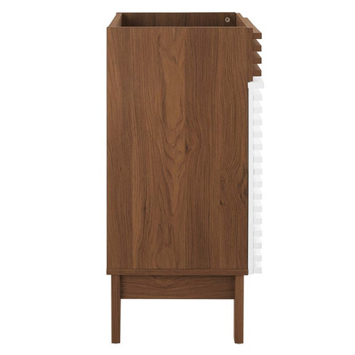 Modway Furniture Render White Walnut 18 Inch Bathroom Vanity Cabinet