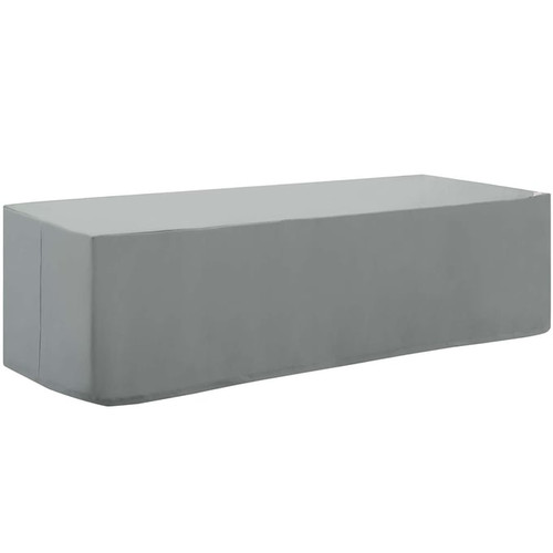 Modway Furniture Immerse Gray Convene Sojourn Summon Chaise or Sofa Outdoor Patio Furniture Cover