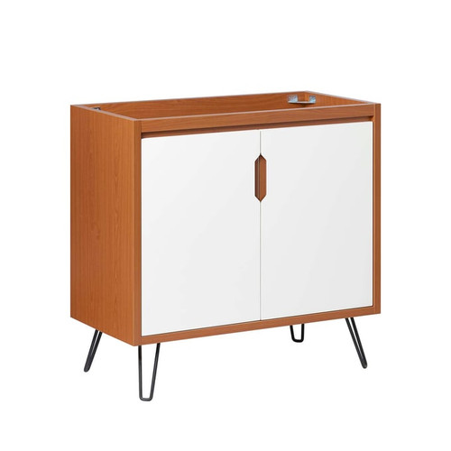 Modway Furniture Energize Cherry White 36 Inch Bathroom Vanity Cabinet