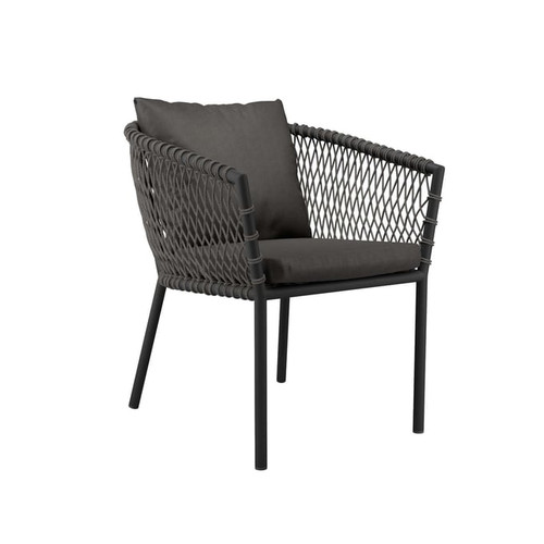 Modway Furniture Sailor Charcoal Outdoor Patio Dining Armchair