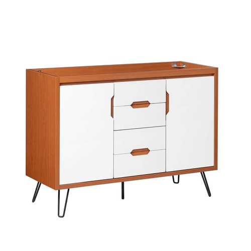Modway Furniture Energize Cherry White 48 Inch Bathroom Vanity Cabinet