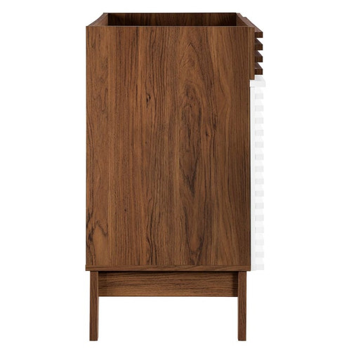 Modway Furniture Render White Walnut 36 Inch Bathroom Vanity Cabinet