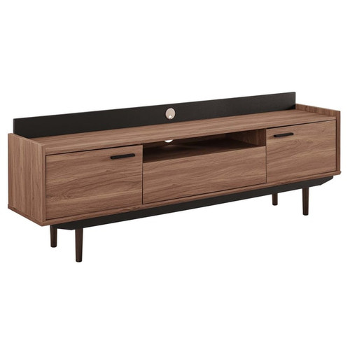 Modway Furniture Visionary Walnut Black 71 Inch TV Stand