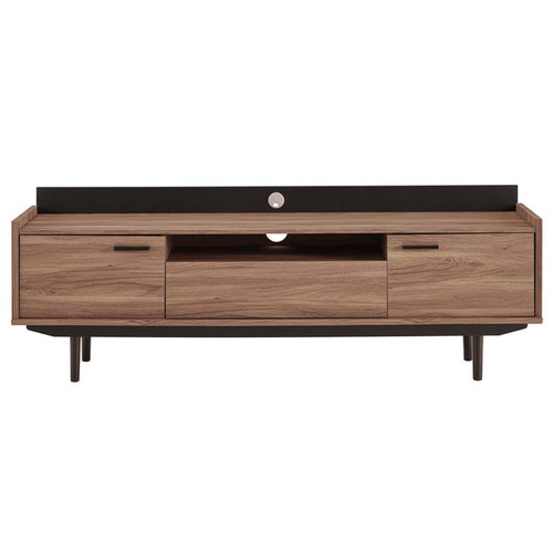 Modway Furniture Visionary Walnut Black 71 Inch TV Stand