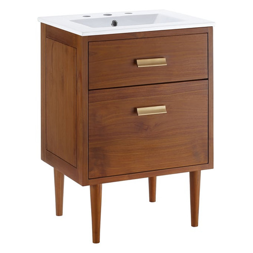 Modway Furniture Cassia Natural White 24 Inch Bathroom Vanity