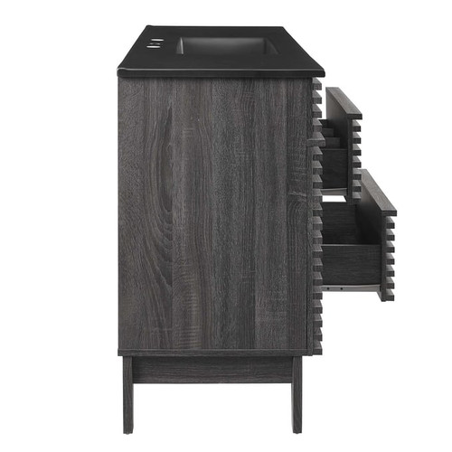 Modway Furniture Render Charcoal 48 Inch Single Sink Bathroom Vanity