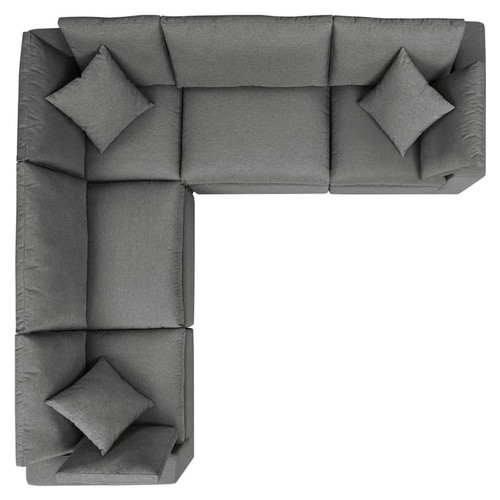 Modway Furniture Commix 5pc Outdoor Patio Sectional Sofa