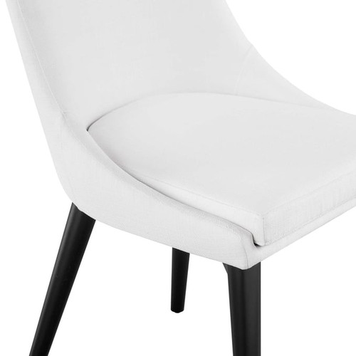 Modway Furniture Viscount White Fabric Dining Chair