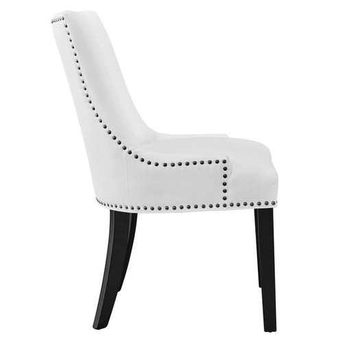 Modway Furniture Marquis White Fabric Dining Chair