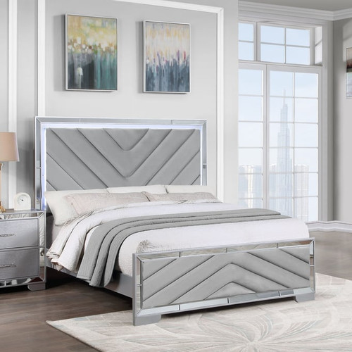 Bella Esprit Celina Panel Beds with LED Lights