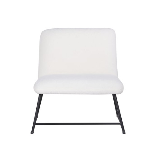Bella Esprit Reve Belle Ivory Plush Fabric Accent Chair