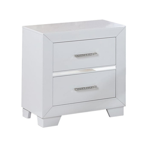 Bella Esprit Denali White Wood Night Stand