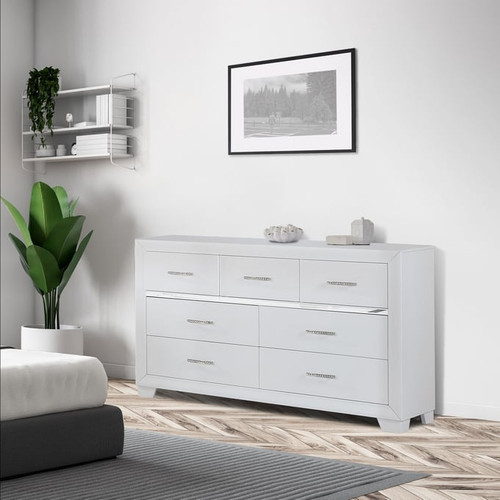 Bella Esprit Denali White Wood Dresser