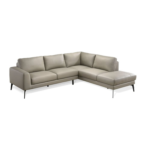 Bella Esprit Beige Leather Sectional