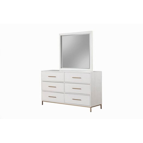 Alpine Furniture Madelyn White Dresser Mirror