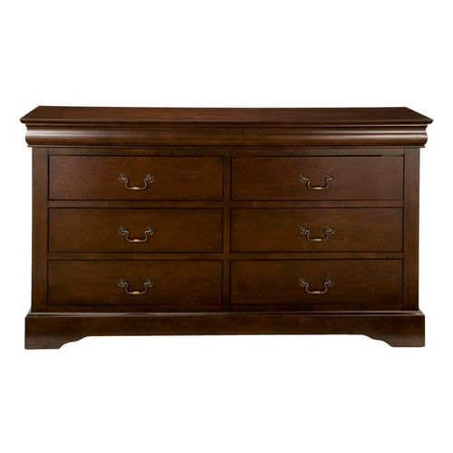 Alpine Furniture West Haven Cappuccino 6 Drawer Dresser