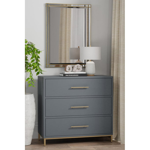 Alpine Furniture Madelyn Slate Small Drawer Chests