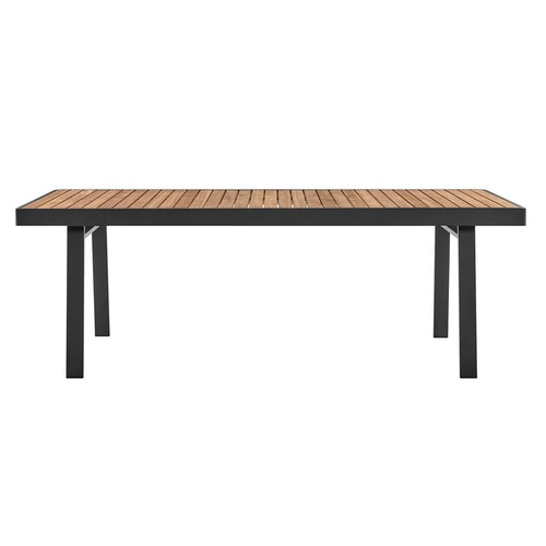 Armen Living Nofi Charcoal Outdoor Patio Dining Table