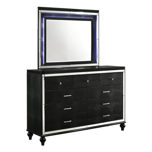 New Classic Furniture Valentino Black Lighted Mirrors