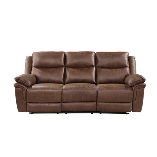 New Classic Furniture Ryland Brown Dual Recliner Sofa