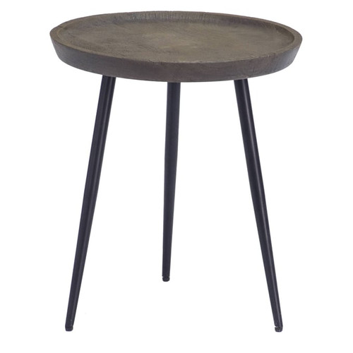 Coast to Coast Greyish Brown Gunmetal Accent Table