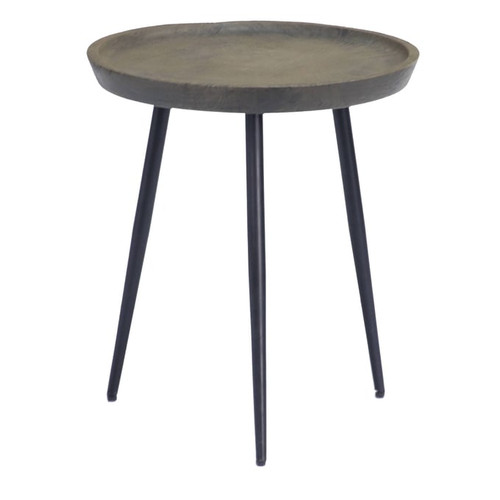 Coast to Coast Greyish Brown Gunmetal Accent Table