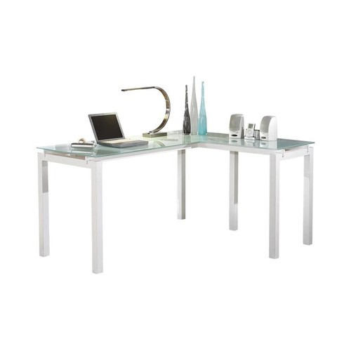 Ashley Furniture Baraga White L Desk