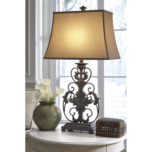 Ashley Furniture Sallee Gold Metal Table Lamp