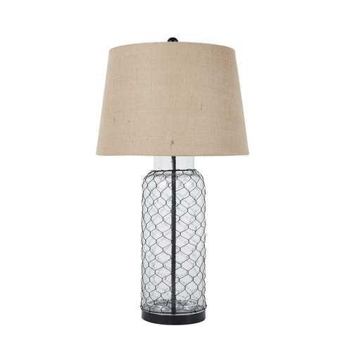 Ashley Furniture Sharmayne Transparent Glass Table Lamp