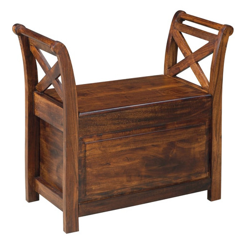 Ashley Furniture Abbonto Warm Brown Bench