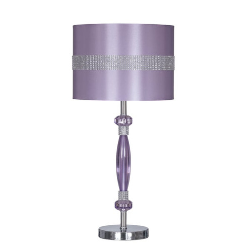 Ashley Furniture Nyssa Purple Metal Table Lamp