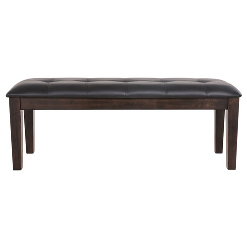 Ashley Furniture Haddigan Dark Brown Upholstered Large Dining Bench