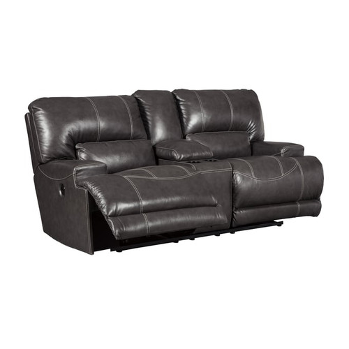 Ashley Furniture Mccaskill Double Reclining Power Console Loveseat