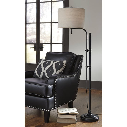 Ashley Furniture Anemoon Black Metal Floor Lamp
