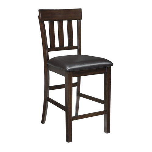2 Ashley Furniture Haddigan Dark Brown Upholstered Barstools