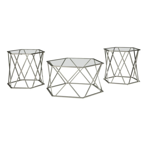 Ashley Furniture Madanere 3pc Occasional Table Set