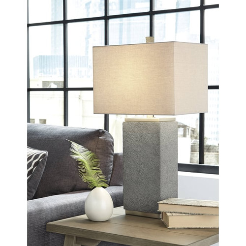 2 Ashley Furniture Amergin Grain Poly Table Lamps