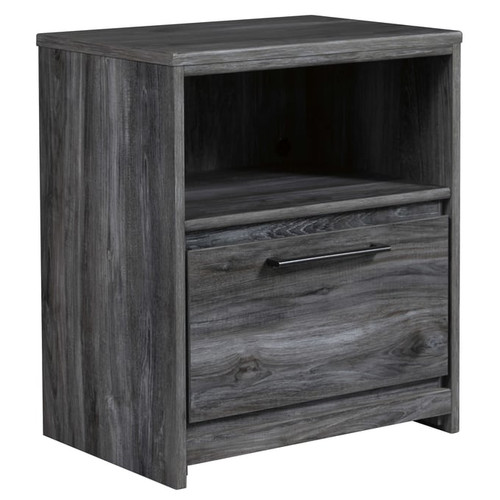 Ashley Furniture Baystorm Gray One Drawer Night Stand