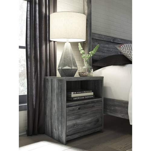 Ashley Furniture Baystorm Gray One Drawer Night Stand