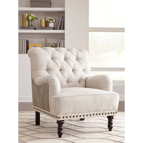 Ashley Furniture Tartonelle Ivory Taupe Accent Chair