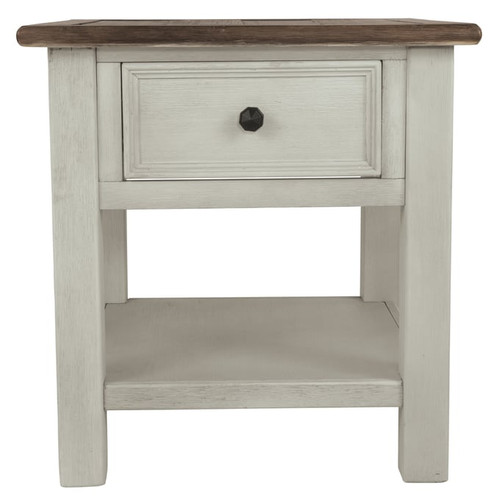 Ashley Furniture Bolanburg Antique White Rectangular End Table