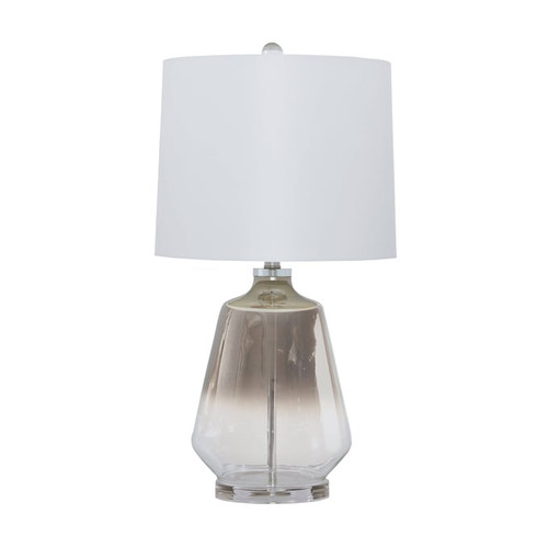 Ashley Furniture Jaslyn Silver Glass Table Lamp