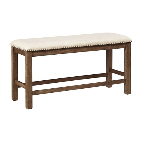 Ashley Furniture Moriville Beige Double Upholstered Bench