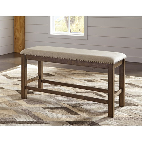 Ashley Furniture Moriville Beige Double Upholstered Bench