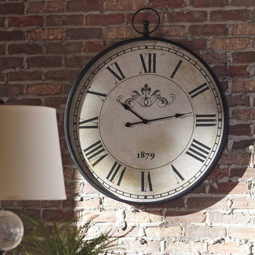Ashley Furniture Augustina Antique Black Wall Clock