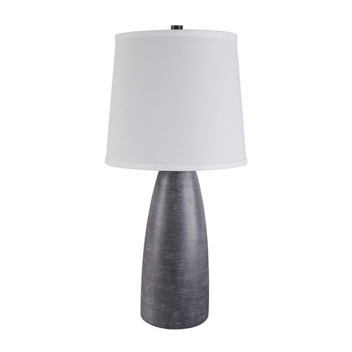 2 Ashley Furniture Shavontae Gray Poly Table Lamps